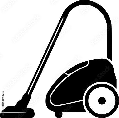 vacuum cleaner line art silhouette vector illustration
