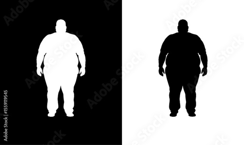 plus size man silhouette vector illustration, fat, fatty man silhouette, fitness, boy, women, silhouette of fatty man vector illustration, art, design, symbol, plus, size, boy, illustration, black, 