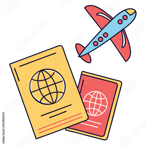 Get Ready for Your Next International Adventure with Passports and an Airplane