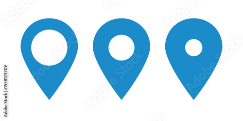 map pin vector logo template, locator icon