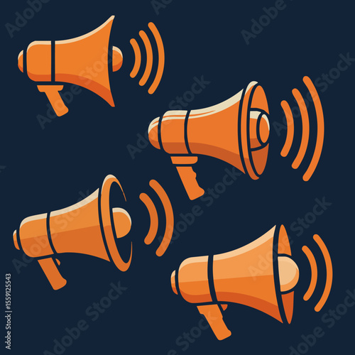 Communication Megaphone Set