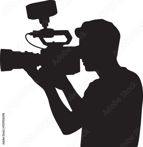 Movie Director Holding Clapperboard


