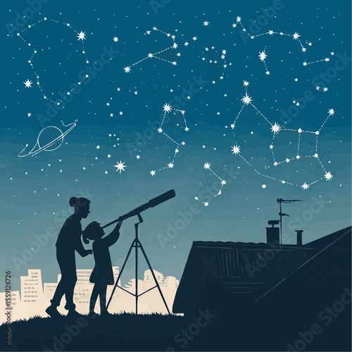 Starry Night Family Bonding