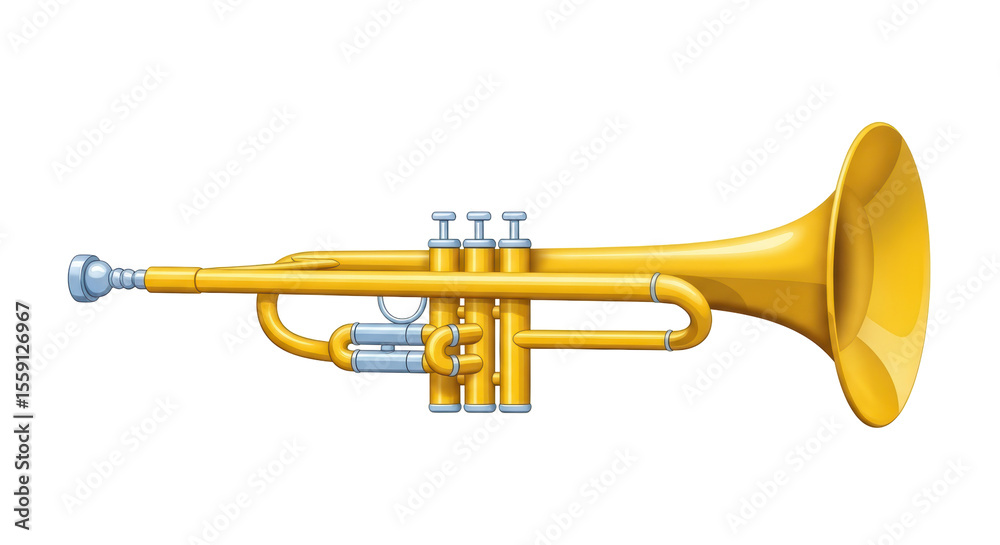 Obraz premium Isolated Trumpet