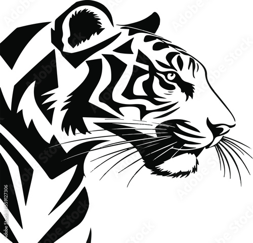 tiger head vector