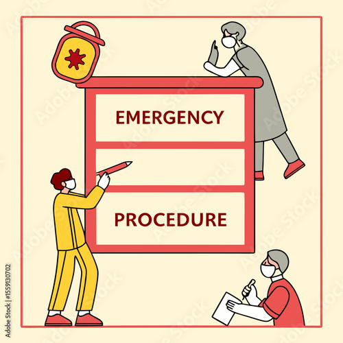 Medical professionals planning emergency procedures healthcare