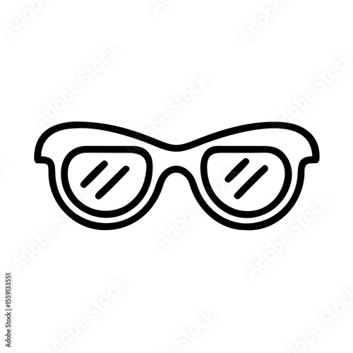 Outline of classic sunglasses   