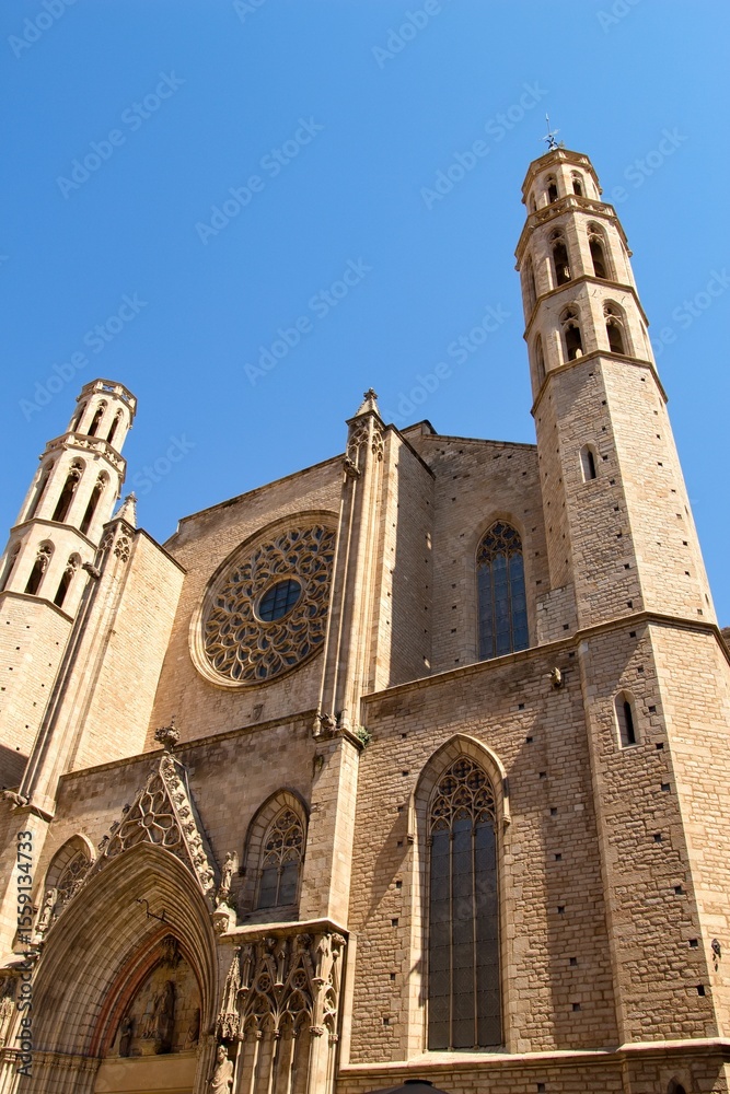 Fototapeta premium Stunning Basílica de Santa Maria del Mar