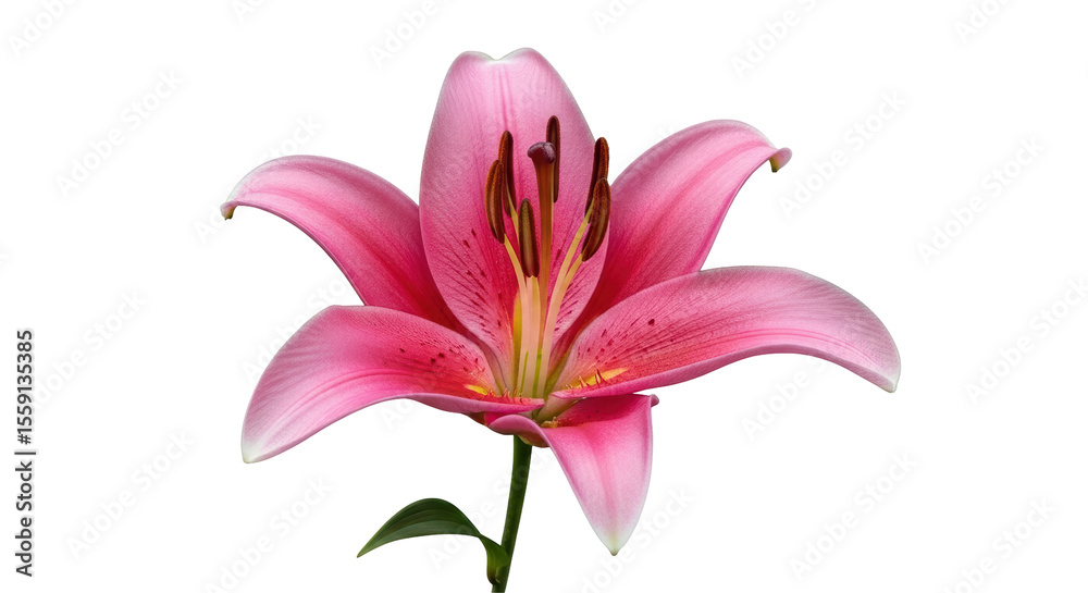 Fototapeta premium Isolated Pink Lily