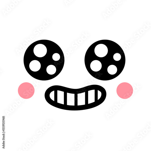 うるうるおめめの可愛い顔の絵文字