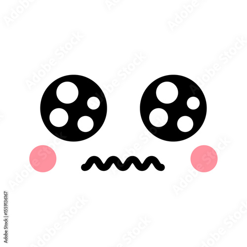 うるうるおめめの可愛い顔の絵文字