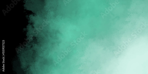 abstract tranquil green gradient abstract art digital illustration, Light green watercolor background with grainy texture, Ink splash aqua paper backgrounds turquoise texture.