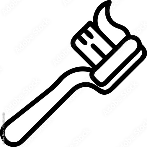 toothbrush vector silhouette icon on white or transparent background. Dentistry icon Vector graphics collection for your design. 