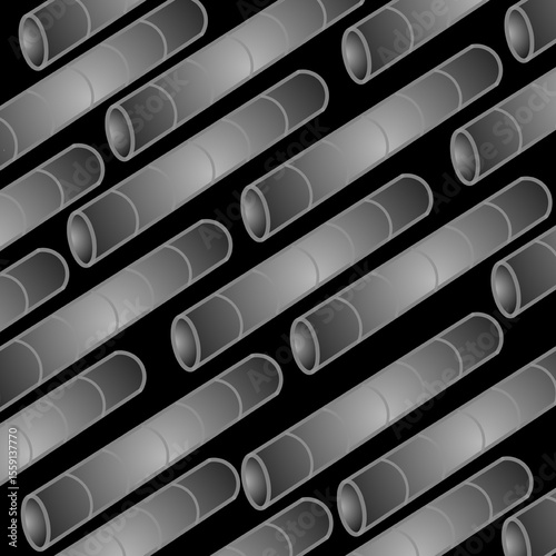 stack of steel pipes
