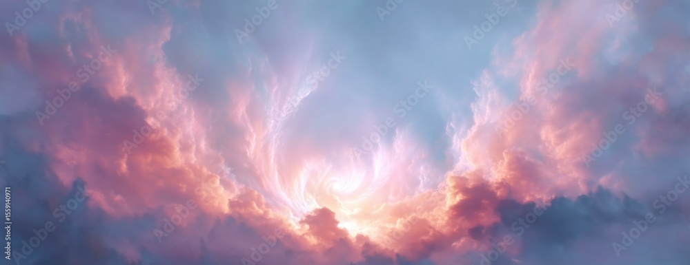 Fototapeta premium Surreal Sky with Colorful Clouds