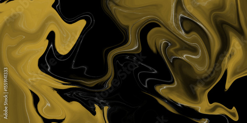 Abstract Watercolor Vector gold and black cracked. pattern can used skin wall tile luxurious. Massive lightning bolt with branches isolated on black background. 
