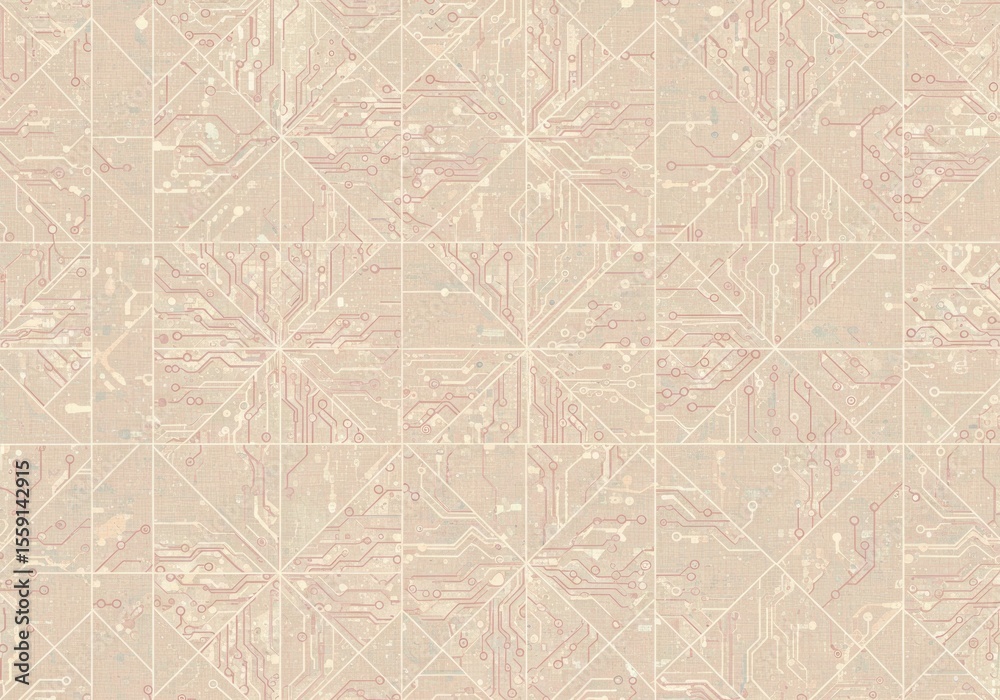 Fototapeta premium AI-Generated Quilt Texture