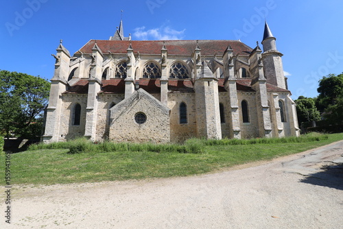 La collégiale Notre-Dame de l'Assomption, église gothique,  ville de Crécy le Chapelle, département de la Seine et Marne, France