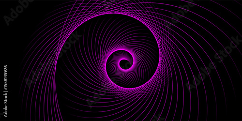 Abstract Purple Spiral Pattern on a Dark Background