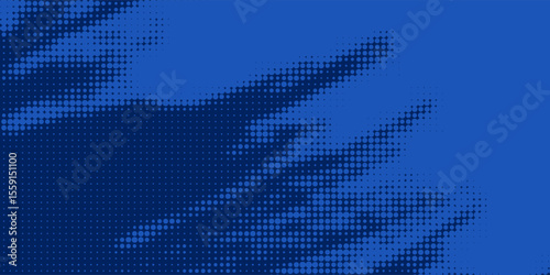 abstract halftone texture blue background in geometric style