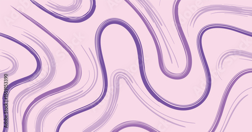 Purple Swirling Paint Brush Strokes Abstract Background Pattern