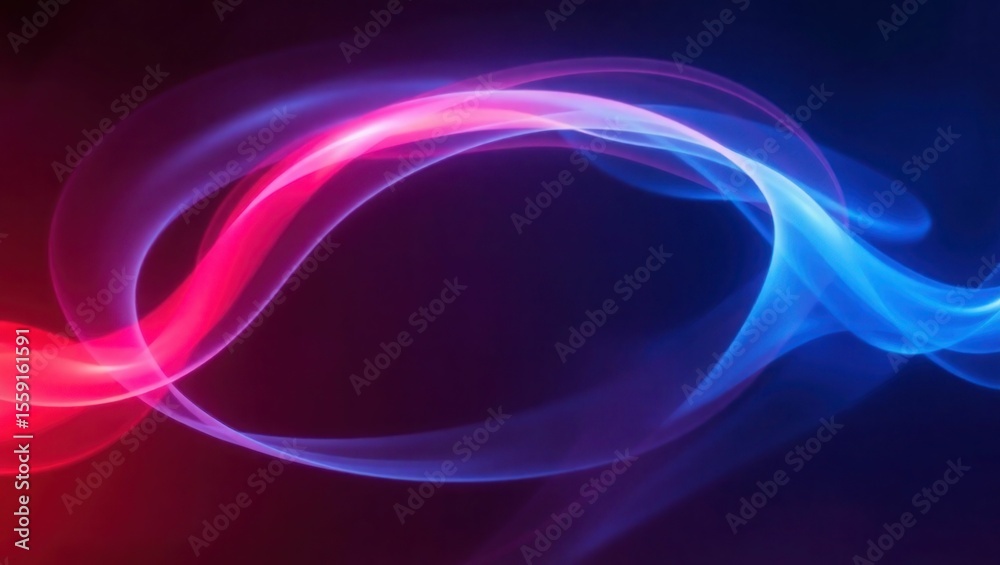 Obraz premium light effect red and blue 