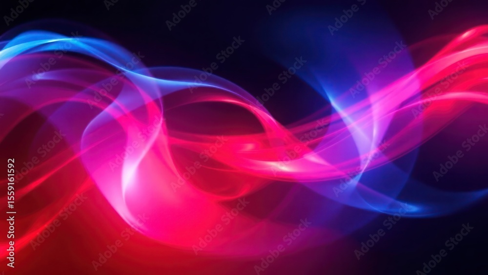 Naklejka premium light effect red and blue 