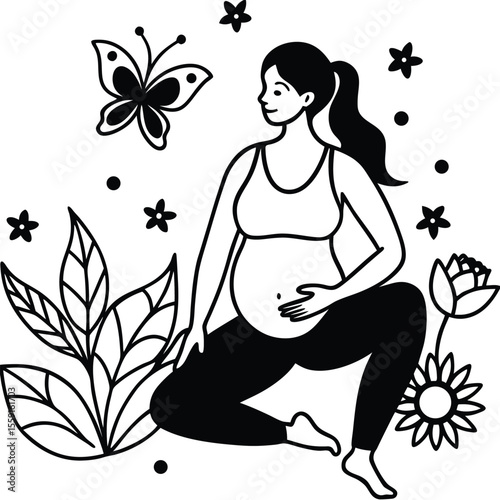 Prenatal Yoga A Serene Garden Practice for Expectant Mothers