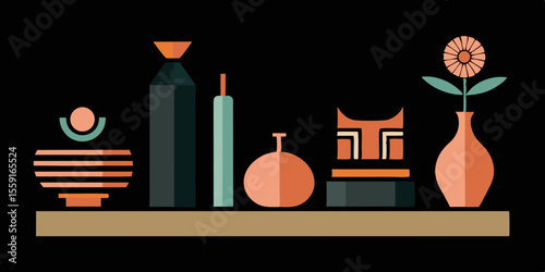 Empty Modern Room With Furniture Design Visualization