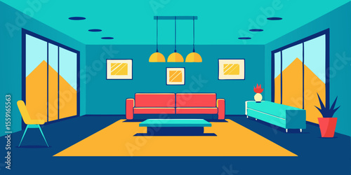 LED Ring Lamp Illuminates The Red Wall Lighting Setup