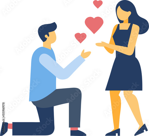 a man proposing a girl