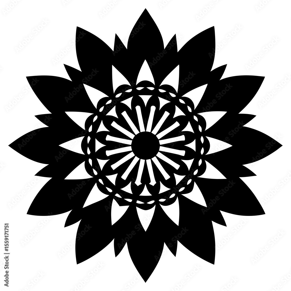 Fototapeta premium abstract flower vector