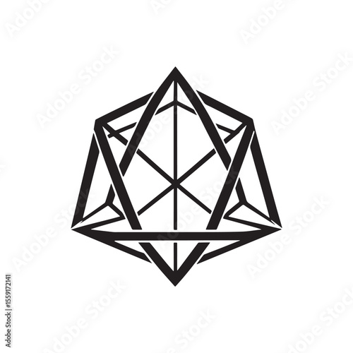 Abstract modern minimalist business logotype design for branding or corporate identity