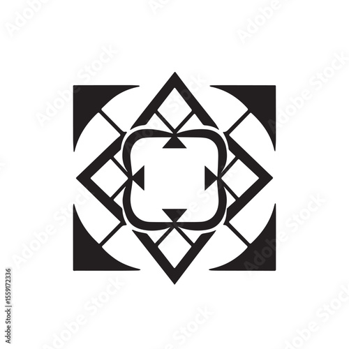 Abstract modern minimalist business logotype design for branding or corporate identity