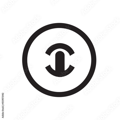 Abstract modern minimalist business logotype design for branding or corporate identity