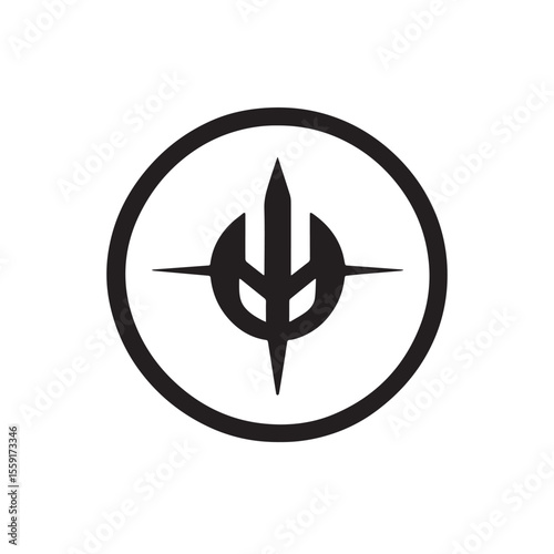Abstract modern minimalist business logotype design for branding or corporate identity