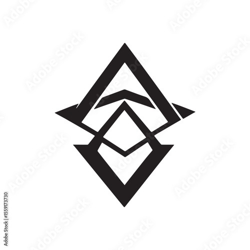 Abstract modern minimalist business logotype design for branding or corporate identity