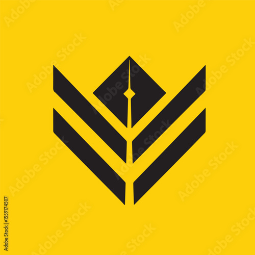Abstract modern minimalist business logotype design for branding or corporate identity