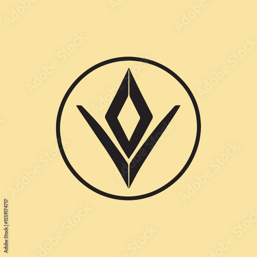 Abstract modern minimalist business logotype design for branding or corporate identity