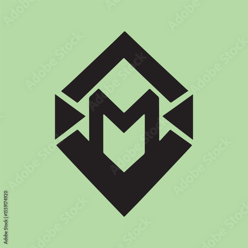 Abstract modern minimalist business logotype design for branding or corporate identity