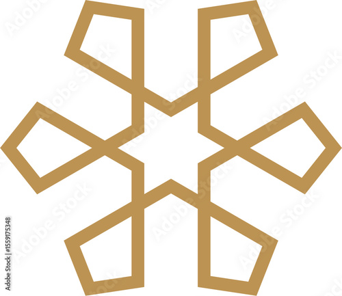 Mandala element decoration in Islamic style