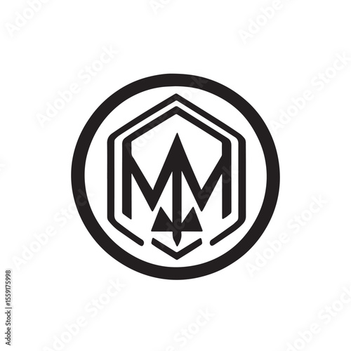 Abstract modern minimalist business logotype design for branding or corporate identity