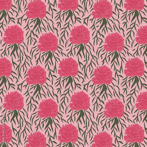 Spring Flowers seamless vector pattern