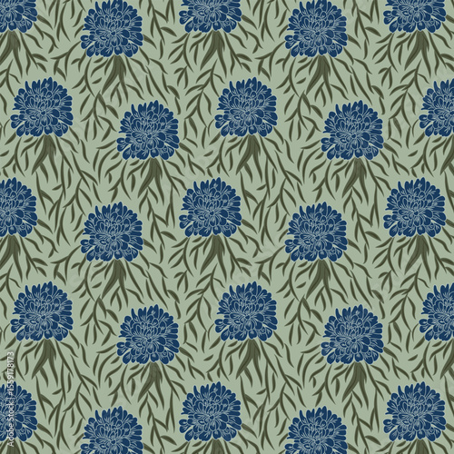 Spring Flowers seamless vector pattern