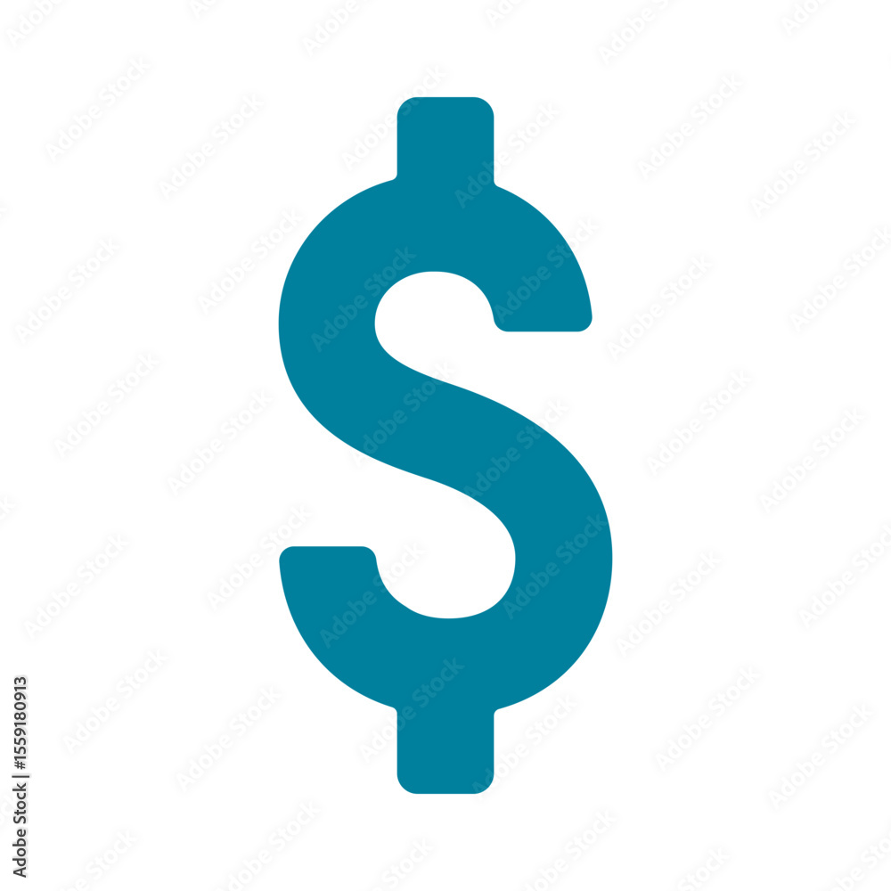 Dollar Sign Vector Icon. Dollar Sign Vector Icon.