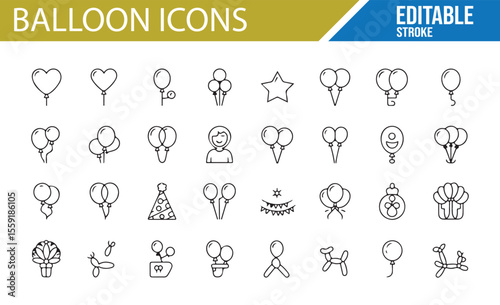 Balloon Icons for Parties, Gifts, and Festive Occasions