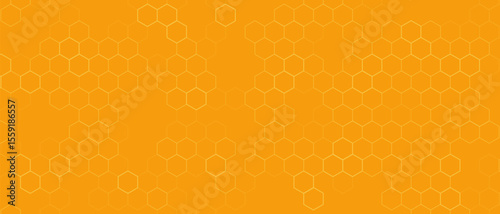 Yellow Hexagon Background — Abstract Honeycomb Pattern Design