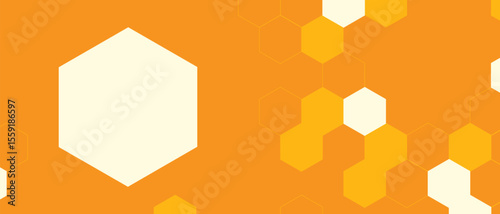 Yellow Hexagon Background — Abstract Honeycomb Pattern Design