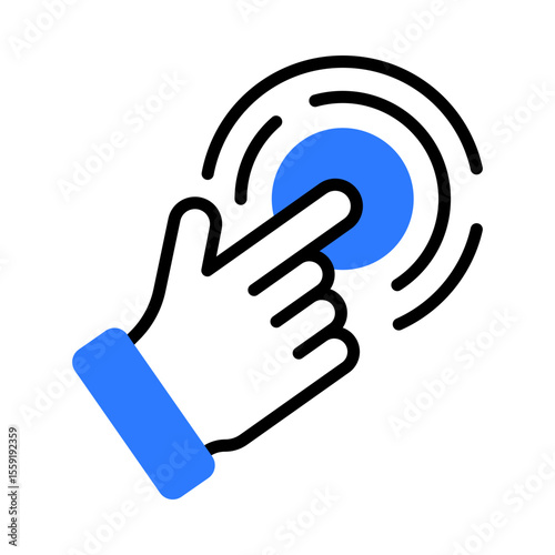 Digital Marketing Colored Outline icon