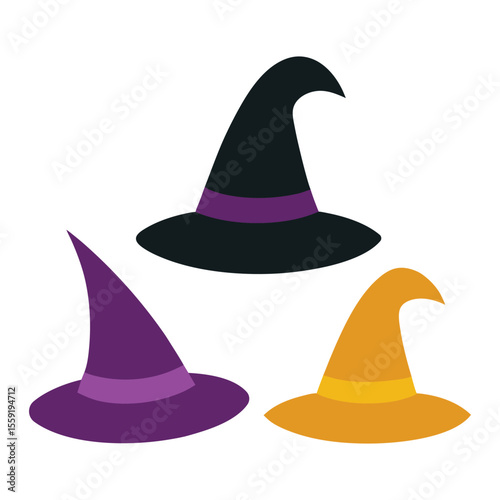 Witch Hat Collection with Pointed and Wide Brims